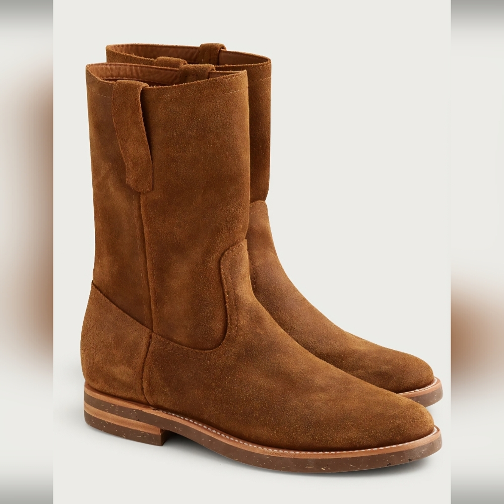 Men's J crew x Hambleton Roper Boots in Roughout Suede, Size 13